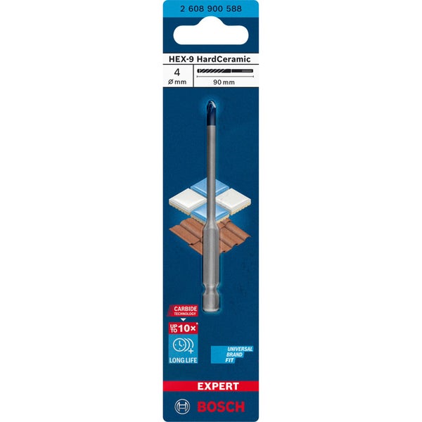 Bosch Expert HEX-9 HardCeramic Bohrer 4 x 90 mm - 2608900588