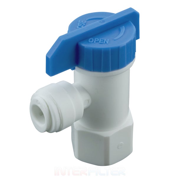 Kunststoff Kugelhahn für Wasserfilter mit Schraubanschluss und Steckanschluss