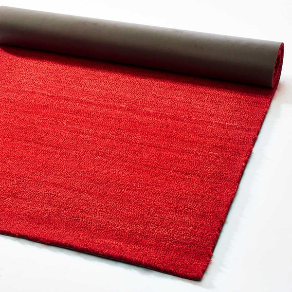 FLOORDIREKT Fußmatte Kokos - Eingangsmatte aus Kokos - Fußabtreter - Rot - 24 mm - 80 x 100 cm