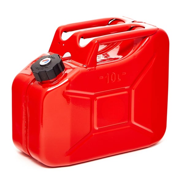 BW® Kraftstoffkanister Metall Benzinkanister 3x 10 Liter mit Schraubverschluss - Rot - RAL 3000 - TÜV-geprüft und UN-Zulassung - Made in Europe