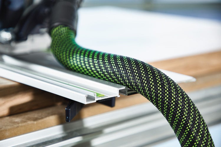 Festool Absaugschlauch an Führungsschiene