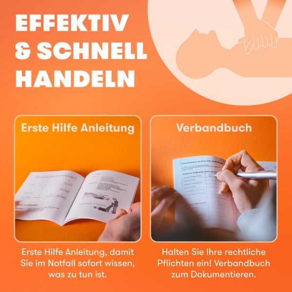 Erste Hilfe Nachfüllset ÖNORM Z1020 Typ1 inkl. Erste Hilfe Anleitung - Verbandskasten Nachfüllset Ö-NORM Z 1020 Typ 1 mit praktischen Innentaschen - ÖNORM Z1020 Typ1 Nachfüllset für Betriebe