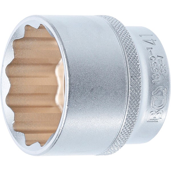 BGS Steckschlüssel-Einsatz Zwölfkant Antrieb Innenvierkant 12,5 mm (1/2) SW 41 mm  - 10650-1