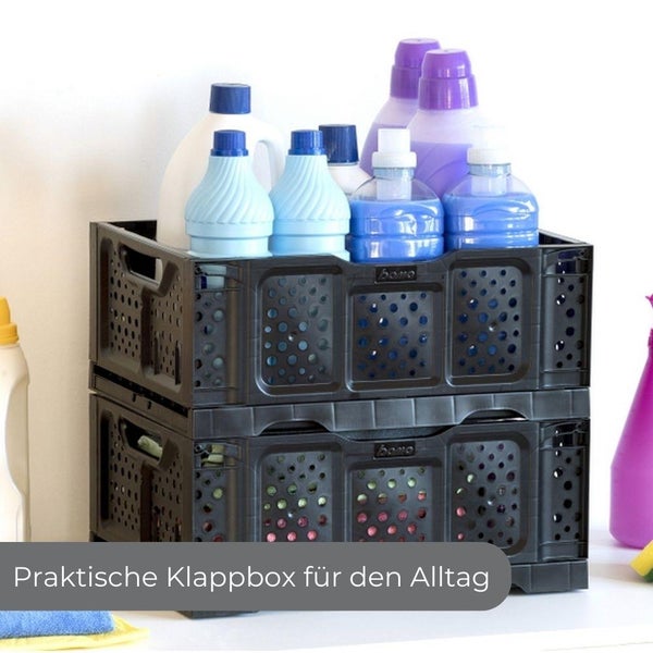 Klappbox klappbar Einkaufs Korb Kiste Falt Stapel Box Klappkiste Transport
