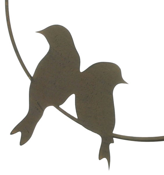 FRANK FLECHTWAREN | Hänger Vogelring, METALL, D: 36 cm