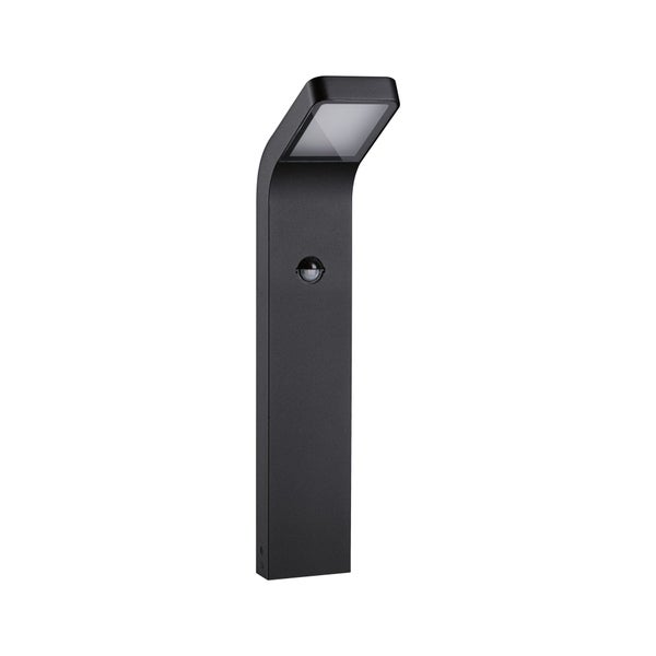 LED Pollerleuchte Kulma Dämmerungsgesteuerter Bewegungsmelder (IR) seewasserresistent IP44 500mm 3000K 7,5W 500lm 230V Anthrazit Aluminium