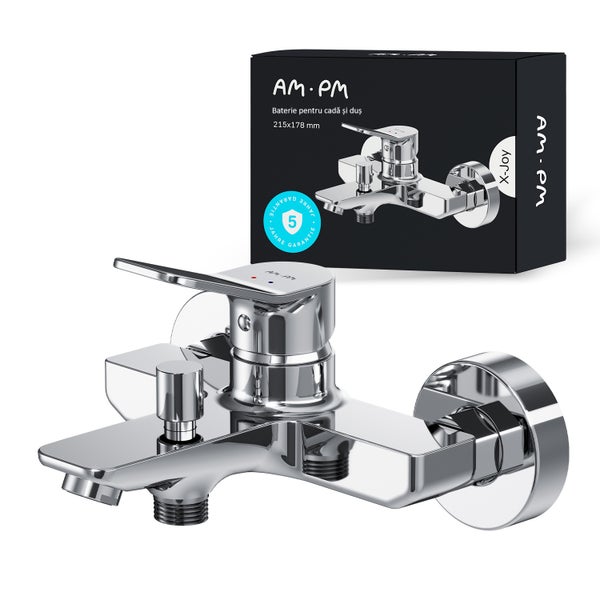 AM PM Badewannenarmatur mit Verpackung und fünf Jahre Garantie