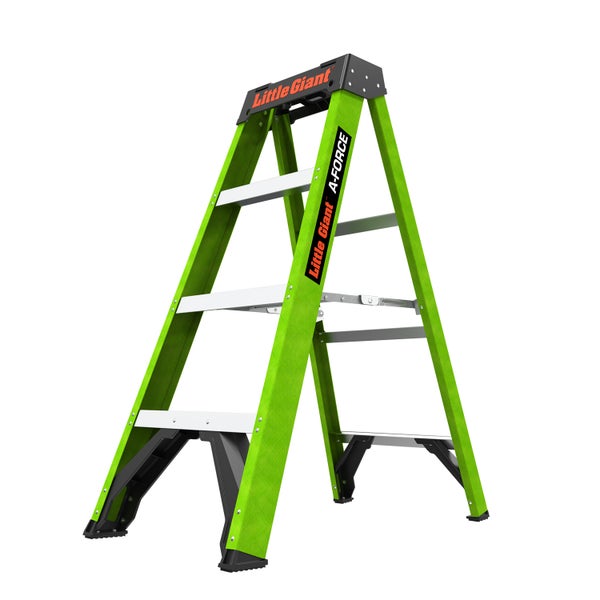 Little Giant A-FORCE Stufenstehleiter aus glasfaserverstärktem Kunststoff für professionelle Arbeiten