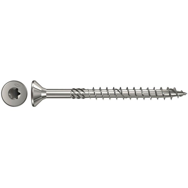 Fischer 200x Power-Fast 4 x 35 Senkkopf nicht rostender Stahl A4 Teilgewinde Innenstern TX - 657280