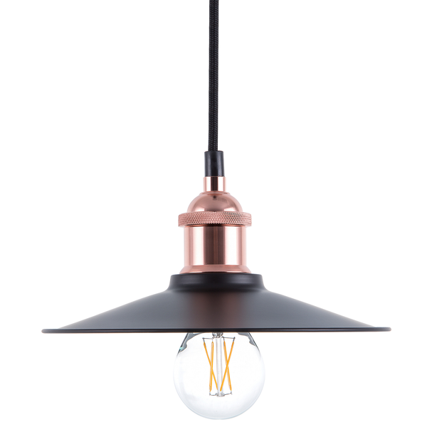 Hängeleuchte schwarz / kupfer Kegelform SWIFT S