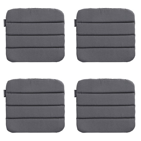 Sitzkissen Panama grau - Ca. 40x40 cm - 4er-Set