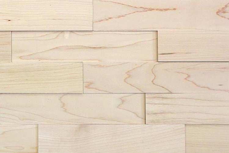 wodewa Wandverkleidung Holz 3D Optik Ahorn, natur, 400, selbstklebend 1m² Wandpaneele Moderne Wanddekoration Holzverkleidung Holzwand Wohnzimmer Küche Schlafzimmer