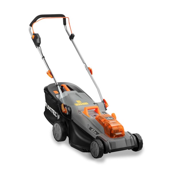 Fuxtec Akku Rasenmäher mit 43 cm Schnittbreite