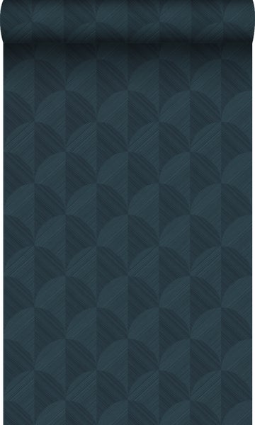 Origin Wallcoverings Tapete 3D Muster Dunkelblau - 50 x 900 cm - 347992
