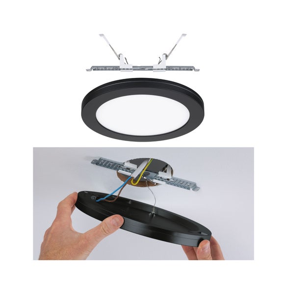 Installation einer runden Deckenleuchte