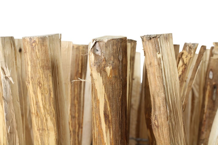 FRANK FLECHTWAREN | Staketenzaun Haselnuss, HOLZ, Länge 5 Meter, Höhe 90 cm