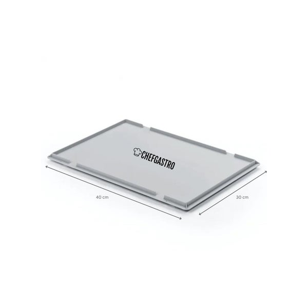 CHEFGASTRO SuperSparSet 2 x Pizzaballenbox Mit 2 x Deckel HxBxT 8,5 x 30 x 40 cm 9 Liter Teigwanne Für Pizzateig Sstapelbare Pizzabox