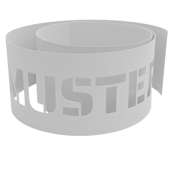 Schriftzug Muster als Schablone