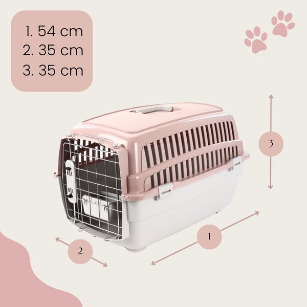 Transportbox IATA Flugbox Flugzeug Transport Auto Box Hunde Katzen Gr. M