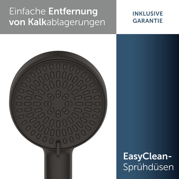 Handbrause mit Antikalkfunktion und Easy-Clean-Sprühdüsen