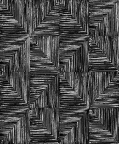 Masureel Tapete geometrisches Motiv Schwarz - 53 cm x 10.05 m - 630089