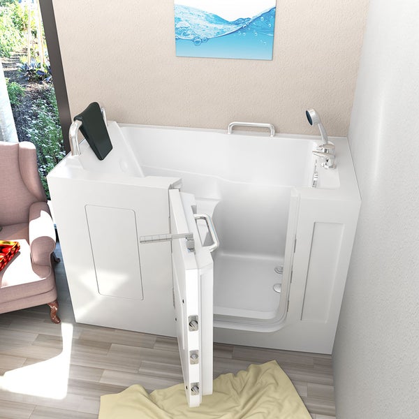 Sitzbadewanne Senioren Wanne mit Tür S07-C-L 140x76cm