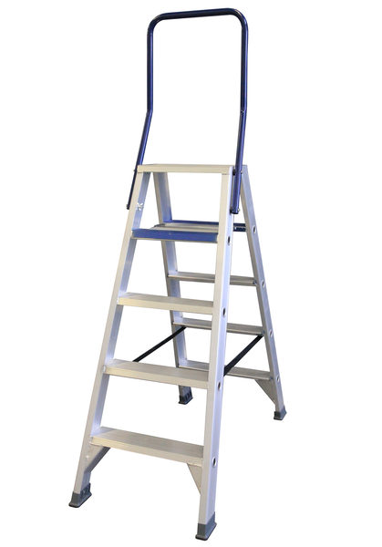 Aluminium Klappleiter mit Haltebügel
