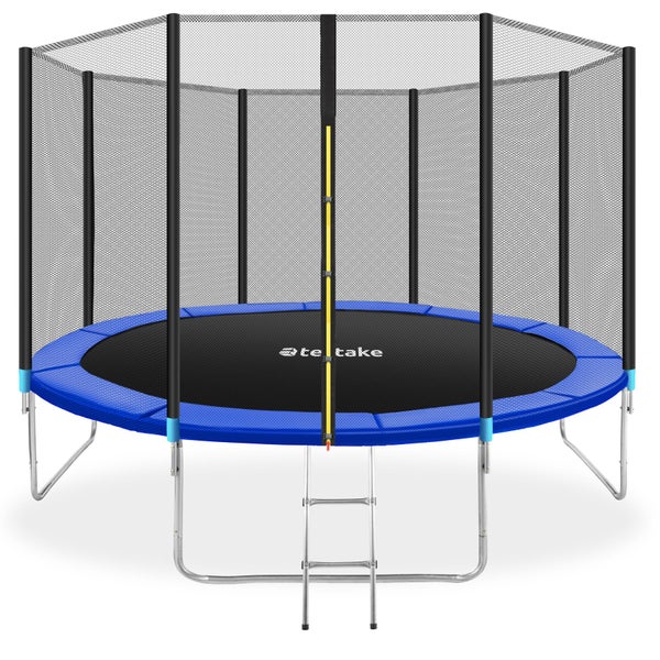 Trampolin tectake Garfunky Ø 396 cm,  GS zertifiziert inklusive Einstiegsleiter