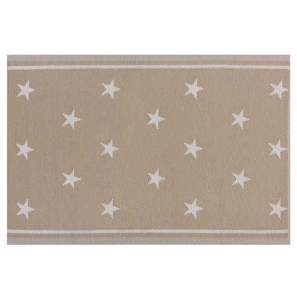 Outdoorteppich LATUR Sandbeige 120 x 180 cm