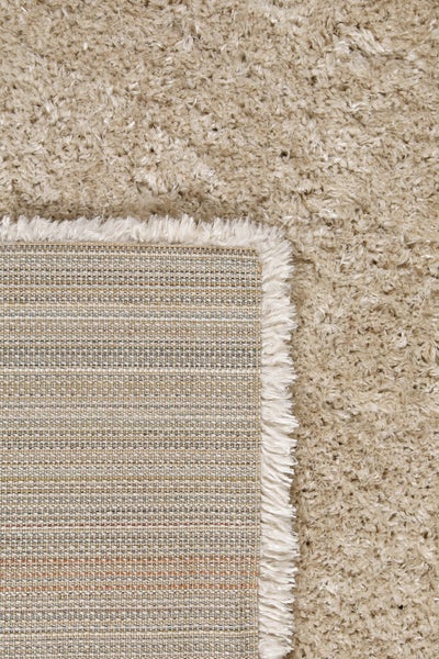 Teppich Beige Hochflor sehr kuschelig & flauschig Parma Homie Living 200x200 cm