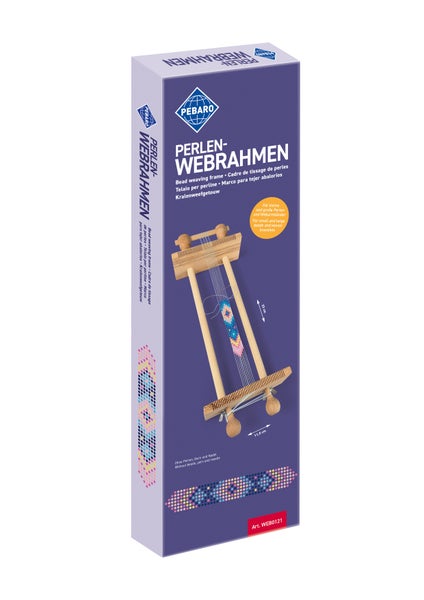 Pebaro Perlenwebrahmen in Verpackung aus Holz zum Weben von Armbändern