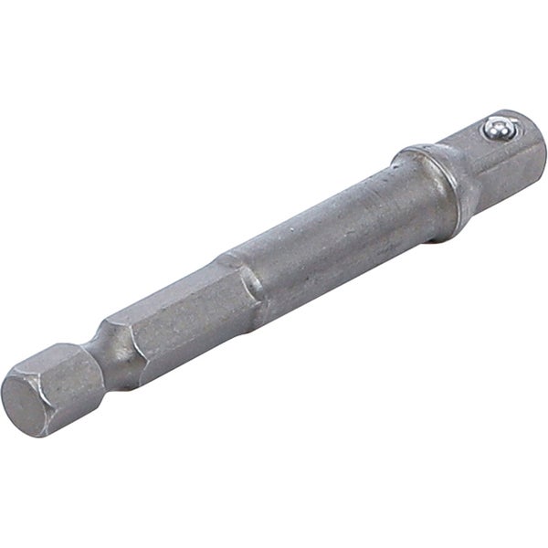BGS Adapter für Bohrmaschinen Antrieb Außensechskant 6,3 mm (1/4) / Abtrieb Außenvierkant 6,3 mm (1/4) - 9685-1
