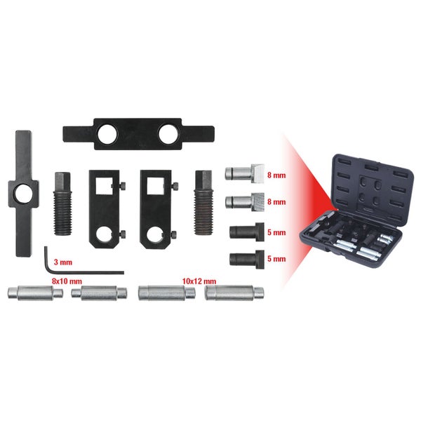 KS TOOLS MASTER Klemmbohrungs-Spreizwerkzeug-Satz 15tlg. - 700.5660