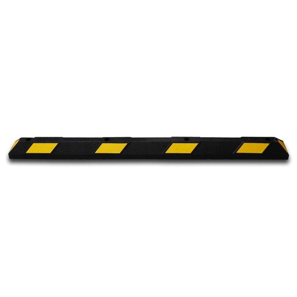 UvV Parkstop Radstop 180cm in gelb/schwarz oder weiß/schwarz +Befestigung / Schwarz/Weiß