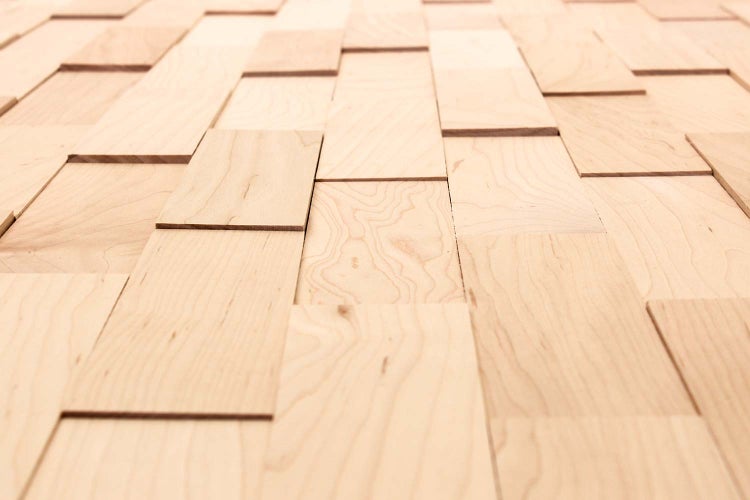 wodewa Wandverkleidung Holz 3D Optik Ahorn, geölt, 400 1m² Wandpaneele Moderne Wanddekoration Holzverkleidung Holzwand Wohnzimmer Küche Schlafzimmer