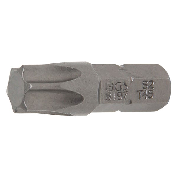 BGS Bit Antrieb Außensechskant 6,3 mm (1/4) T-Profil (für Torx) T45 - 8197