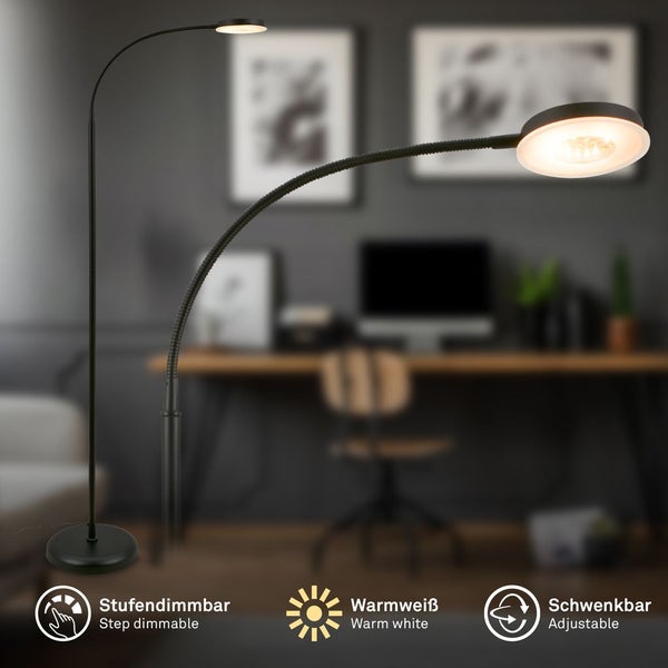 LED Stehlampe LED Stehleuchte Standleuchte Wohnzimmer Dimmbar Touch Leselampe