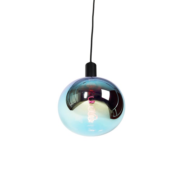Industrielle Pendelleuchte schwarz inkl. dimmbarer G220 LED - Facil