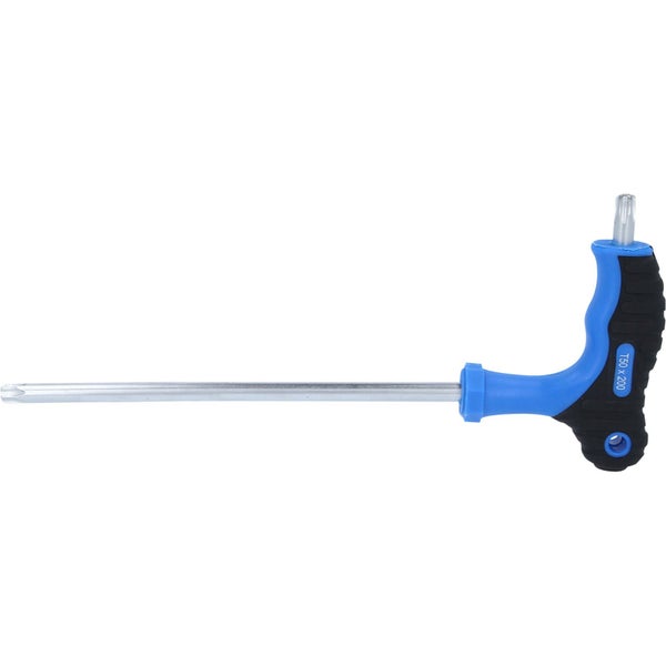 BRILLIANT TOOLS T-Griff-Torx® mit Stirnlochbohrung-Winkelstiftschlüssel T50 x 200 mm - BT041019