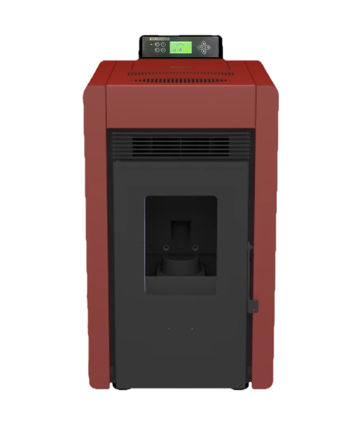 SCHENGER Pelletofen HLP3402 Rot 5,5kW A++ Vollautomatisch