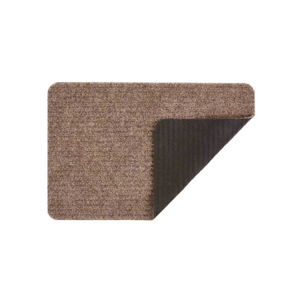 Rechteckige Fußmatte aus Textil mit Gummirückseite