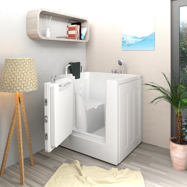 Senioren Sitzwanne Badewanne mit Tür S02-A-L 78x100 cm