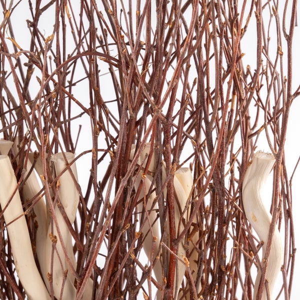 Raumteiler TWIGS 78x40 cm, Weidenholz-Zweige braun-beige