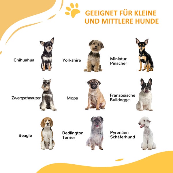 PawHut Hunde Treppenschutzgitter, Hundeabsperrgitter mit automatisch schließender Tür, 74-100 cm, Türschutzgitter mit Katzenklappe, ohne Bohren, Absperrgitter für Hunde, Weiß