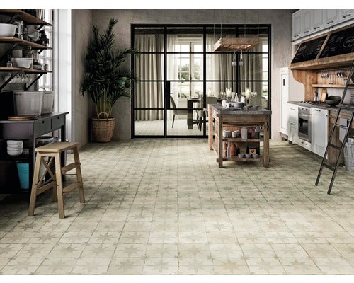 Wand- und Bodenfliese FS Star white 45x45cm