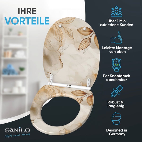 WC-Sitz mit Absenkautomatik & Top Fix Faylora