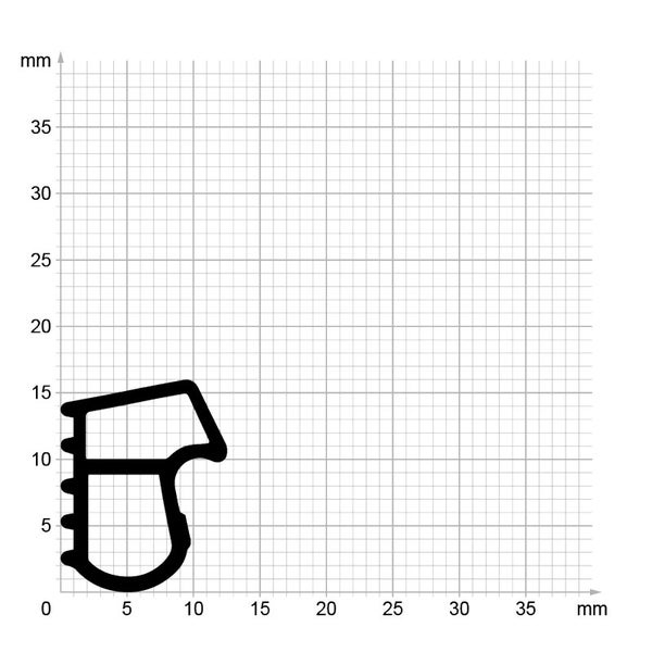 DIWARO. | Stahlzargendichtung SZ090 | braun | 5 Meter