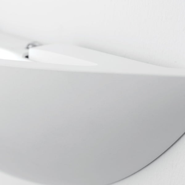 LED Keramik Wandleuchte Gypsum Weiß