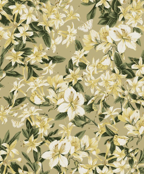 Masureel Tapete Blumen Gelb - 53 cm x 10.05 m - 630621