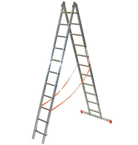 Aluminium Klappleiter im A-Zustand
